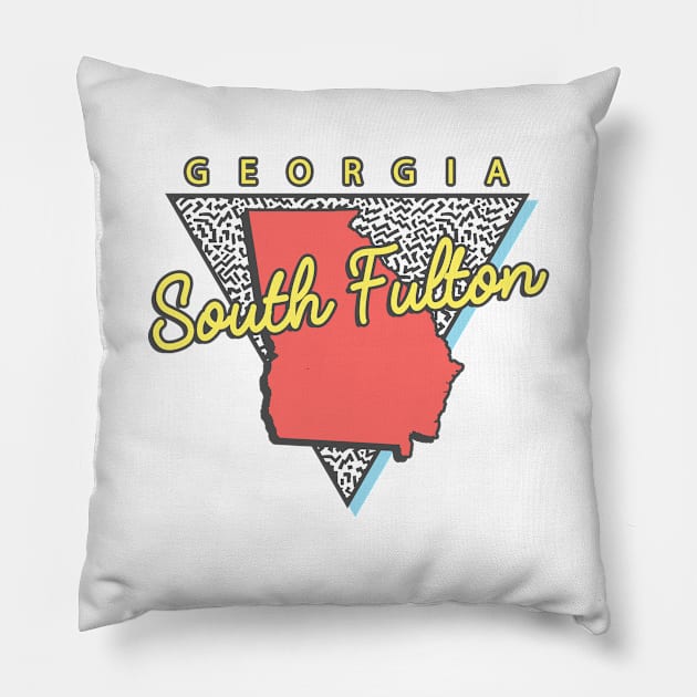 South Fulton Georgia Triangle Pillow by manifest