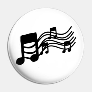 Musical notes Pin