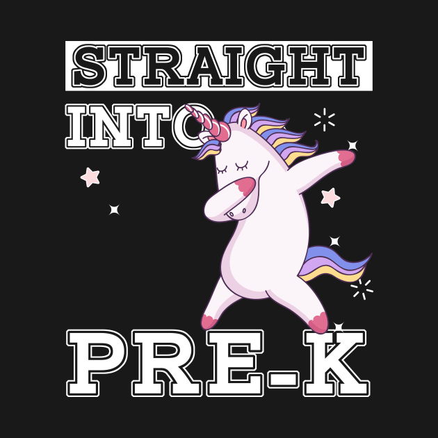 Straight Outta Pre-k Unicorn Back To School Gift by kateeleone97023