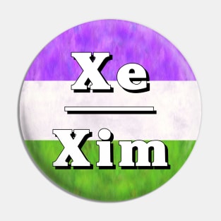 Xe-Xim Pronouns: Genderqueer Pin