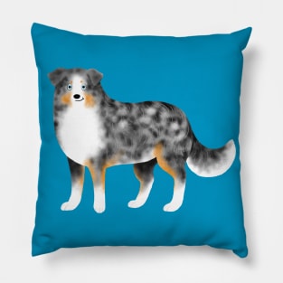 Australian Shepherd (Blue Merle) Pillow