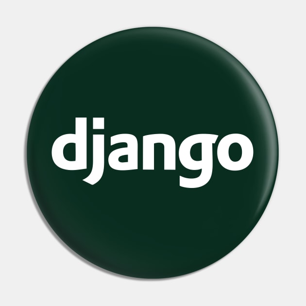 Django Programming Logo Pin by zadaID