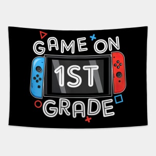 Gamer Back To School Funny Game On 1st Grade Tapestry