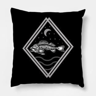 Skeleton Fish Pillow