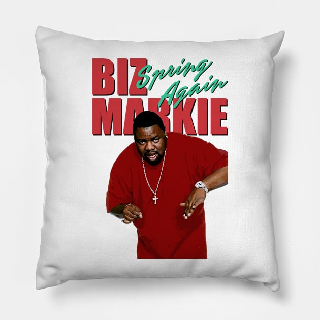 Biz Markie spring again Pillow by armeenpowerputt