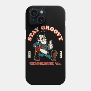 Stay Groovy - Evil Dead - Vintage Distressed Retro Cartoon Phone Case