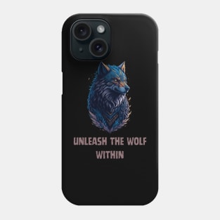 alpha male wolf Phone Case