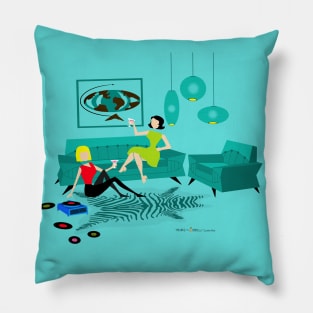 Retro GIrls' Night In Pillow