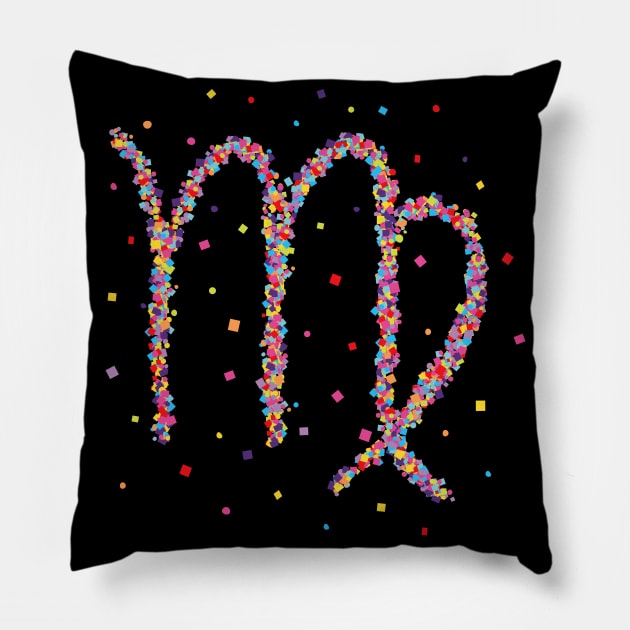 Virgin Virgo Zodiac Astrology Gift Pillow by Kater Karl