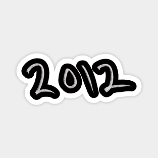 Hand Drawn 2012 Magnet