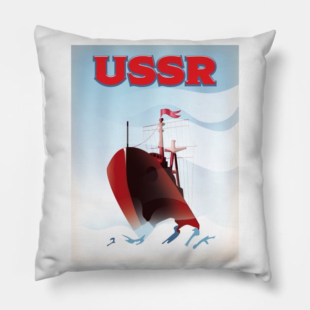 USSR Ice Breaker Pillow by nickemporium1