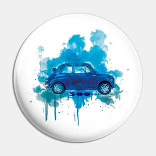 Fiat 500 open Aqua Splash Blue Pin