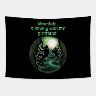 Mountain climbing with my girlfriend Tapestry