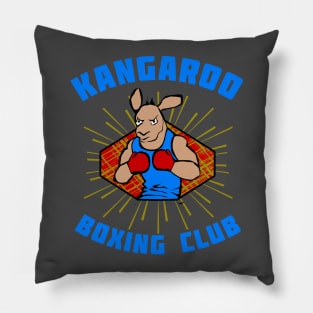 Kangaroo Boxing Club by Basement Mastermind Pillow