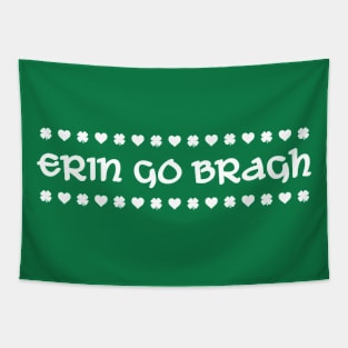 Erin Go Bragh Hearts and Shamrocks Tapestry