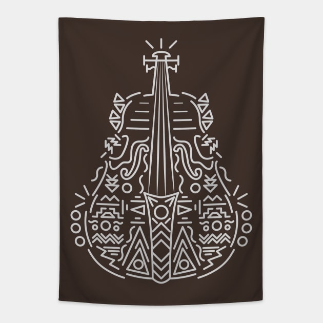 Cello Lines Tapestry by JDP Designs