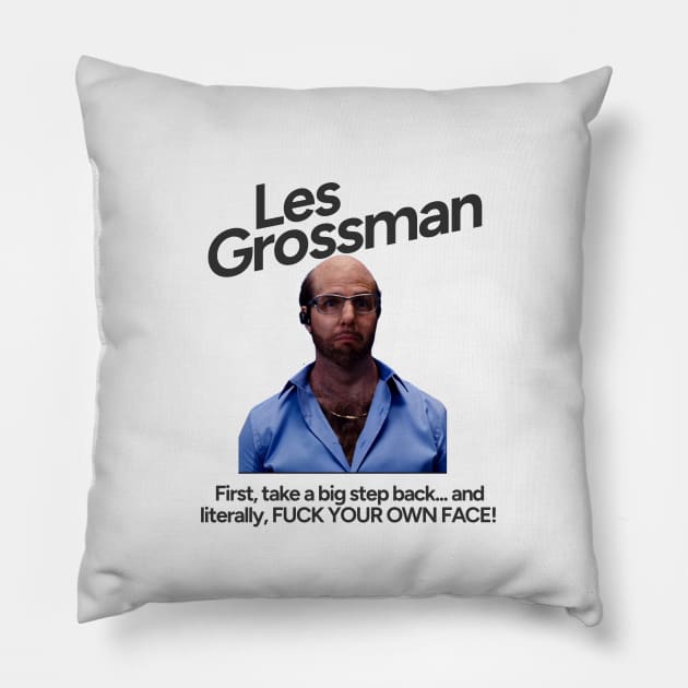 Les Grossman - tropic thunder Pillow by BodinStreet