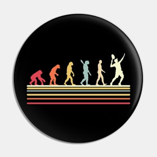 Tennis evolution Pin