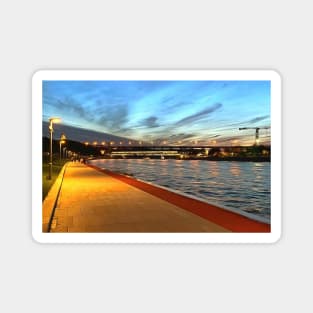 Evening embankment Magnet