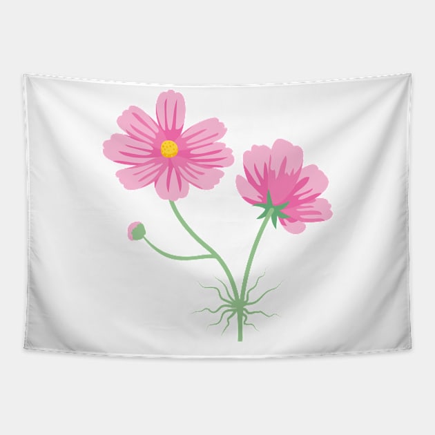 Cute Colorful Flower Tapestry by SWON Design