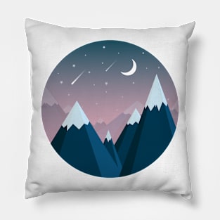 Mountains at Dusk Pillow