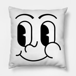 Black Smile Emoji Pillow