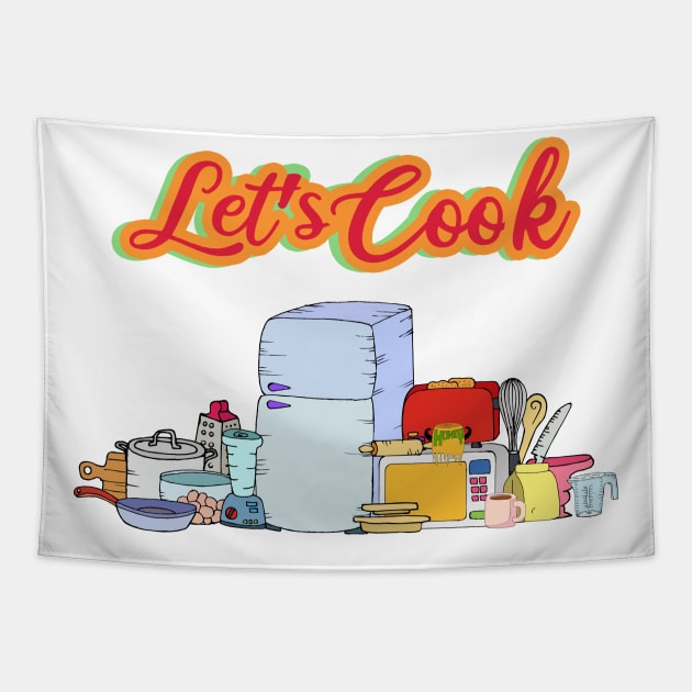 Let's Cook! Tapestry by Brains