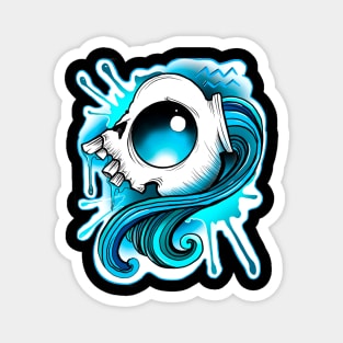 Aquarius skull Magnet