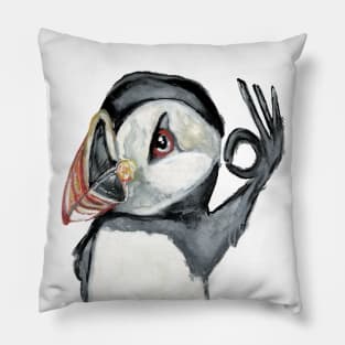 OK Puffin Pillow