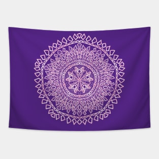 Light Pink Gradient Mandala Tapestry