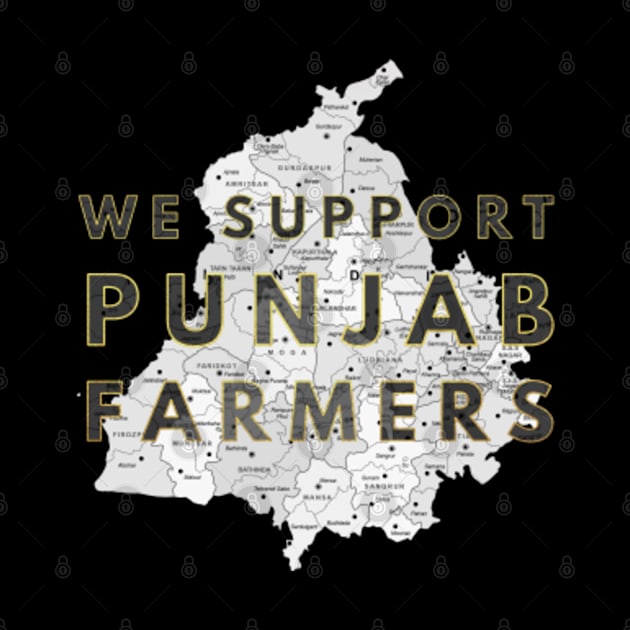 WE SUPPORT PUNJAB FARMERS by SAN ART STUDIO 