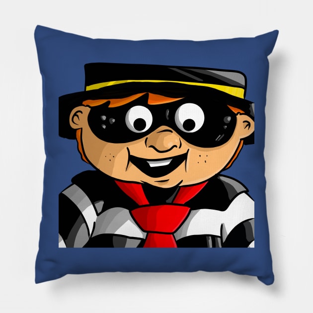 Hamburglar Pillow by JeremyBrownArt 