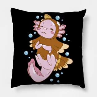 Turkey Disguise Axolotl Fun Pillow