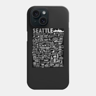 Seattle Map Phone Case