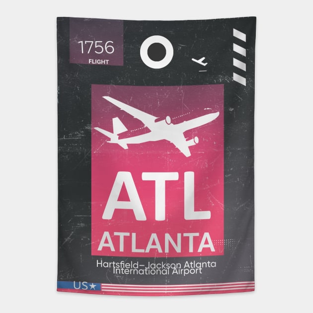 ATL Atlanta airport code Tapestry by Woohoo