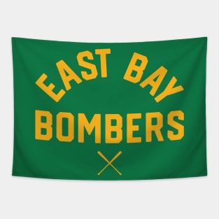 Oakland 'East Bay Bombers' Baseball Fan T-Shirt: Sport Your East Bay Pride with a Bold Baseball Twist! Tapestry