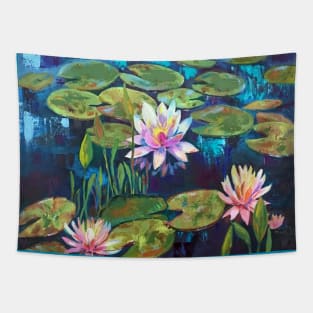 water lilies Tapestry