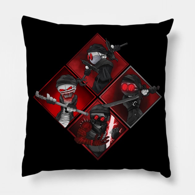 Madness combat 4 Hank j wimbleton art Pillow by Renovich