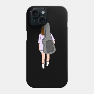Girl with guitar Phone Case