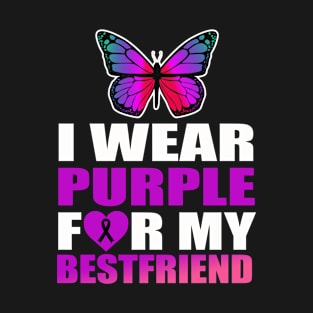 I Wear Purple For My Brother Epilepsy Awareness T-Shirt