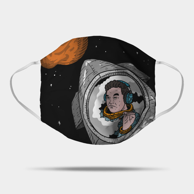 Elon Musk Rides Starship To Mars Fan Artwork Transparent Background Spacex Mask Teepublic