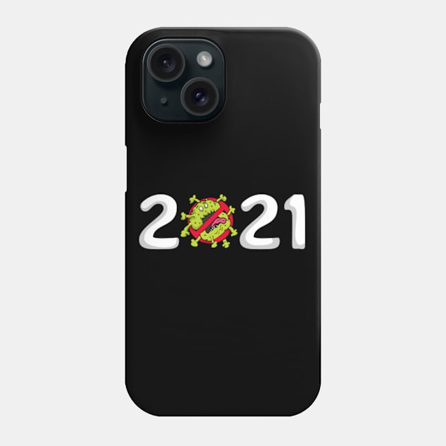 Stop Virus 2021 Phone Case by Shop Ovov