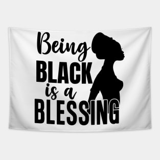 Being Black Is A Blessing, Black Woman, Black Mother, Black History Tapestry