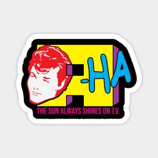 Vintage 80s A-Ha T.V. FanArt Design Magnet