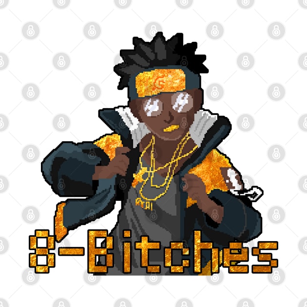 8-Bitches 8-Bit Anime Design by CultXLV