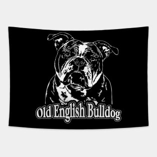 Old English Bulldog dog lover portrait Tapestry