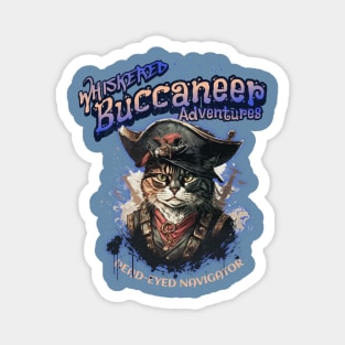 Whiskered Buccaneer Adventures Magnet