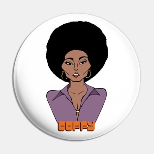 Classic movie blaxploitation actress Pam Grier Foxy Brown Pin