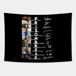 Prison Break Cast  Signature Tapestry