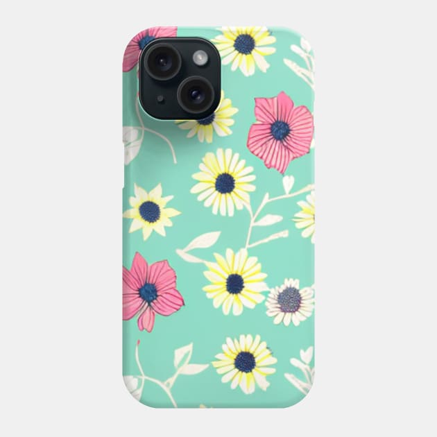 Spring wildflowers (MD23SPR002) Phone Case by Maikell Designs